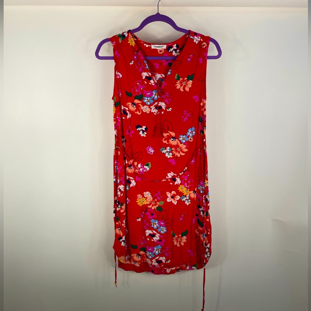 BeachLunchLounge Red Floral Dress - (X-Small)